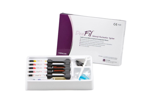 ДенФил / DenFil (набор: A1, A2, A2O, A3, A3,5) - композитный светоотверждаемый материал (5шпр*4г), Vericom / Корея