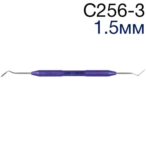 Гладилка С256-3 (шир.1,5мм) дистально-медиальная каплевидная с изгибом 40', ЭМИ